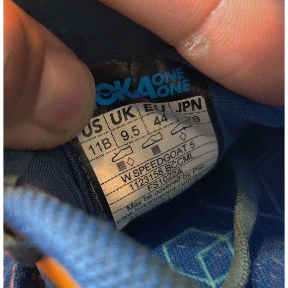 Hoka Speedgoat 5 Trail Running Shoes 1123158BCCML Women's 11 B / Men's 9.5 Blue - Picture 10 of 10